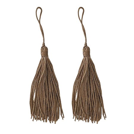 Pingente Tassel 7.0cm Cor 008 Bege Camurça  Com 10 Unidades Nybc