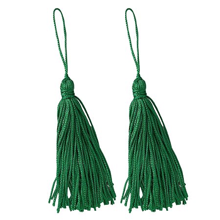 Pingente Tassel 7.0cm Cor 540 Verde Bandeira Com 10 Unidades Nybc