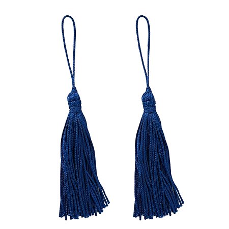 Pingente Tassel 7.0cm Cor 207 Azul Royal Com 10 Unidades Nybc
