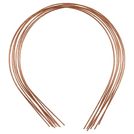 Arco de Metal Para Fazer Tiara 1mm Dourado Sanding