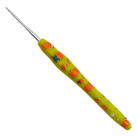 Agulha de Crochê Soft Natal Cabo Emborrachado 2,0mm Círculo