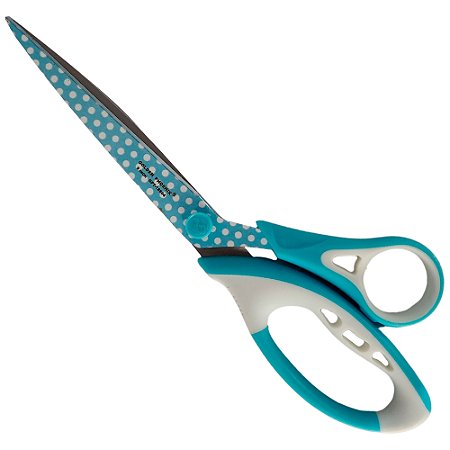 Tesoura Multiuso Estampada Azul 24cm Makro
