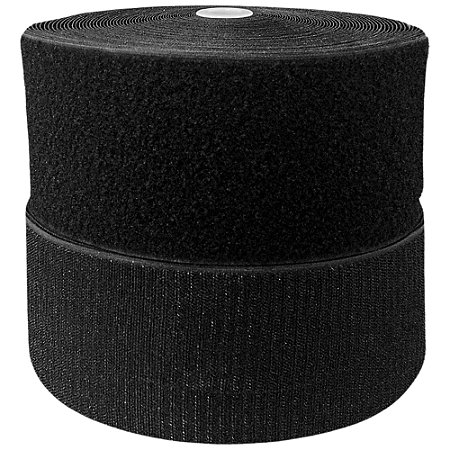 Fecho de Contato 100mm Preto Com 25 Metros Importado