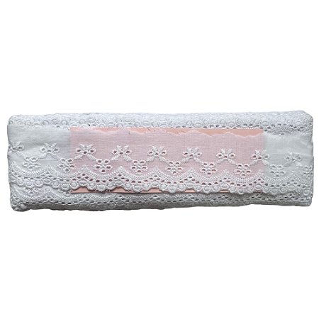 Bordado Inglês 4,5cm Branco 100% Algodão Cal 13 com 13,7 Metros NYBC