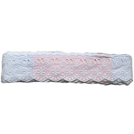 Bordado Inglês 5,5cm Branco 100% Algodão Cal 31 com 13,7 Metros NYBC