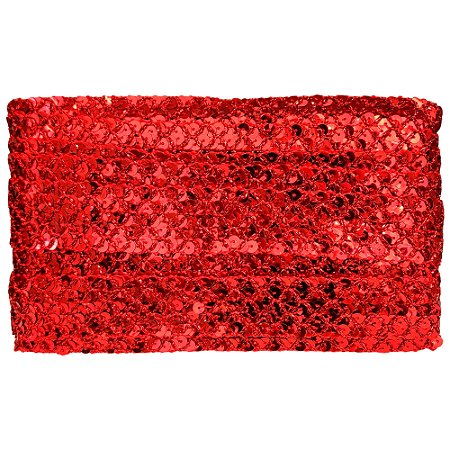 Galão Metalizado 35mm Vermelho Ref 179 com 20 Metros NYBC