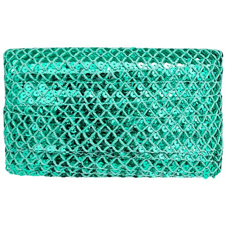 Galão Metalizado 35mm Verde Jade Ref 179 com 20 Metros NYBC