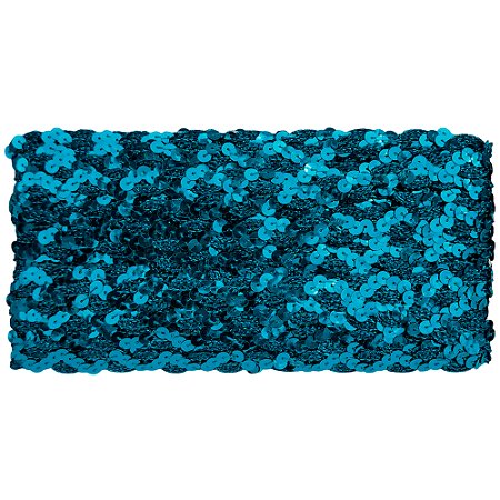 Galão Metalizado 15mm Azul Turquesa Cor 199 Ref 181 com 20 Metros NYBC