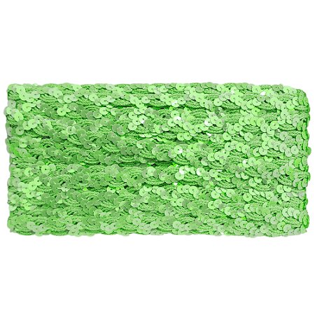 Galão Metalizado 15mm Verde Neon Cor 002 Ref 181 com 20 Metros NYBC