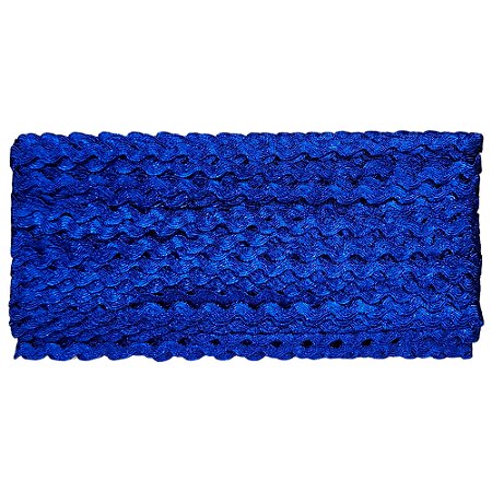 Sianinha Metalizada Azul Royal 6mm Com 50 Metros NYBC