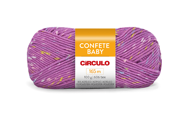 Fio Confete Baby Cor 6092 Com 165 Metros Círculo
