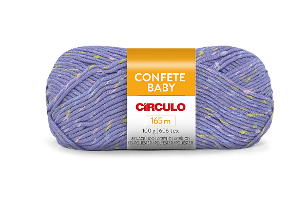 Fio Confete Baby Cor 6399 Com 165 Metros Círculo