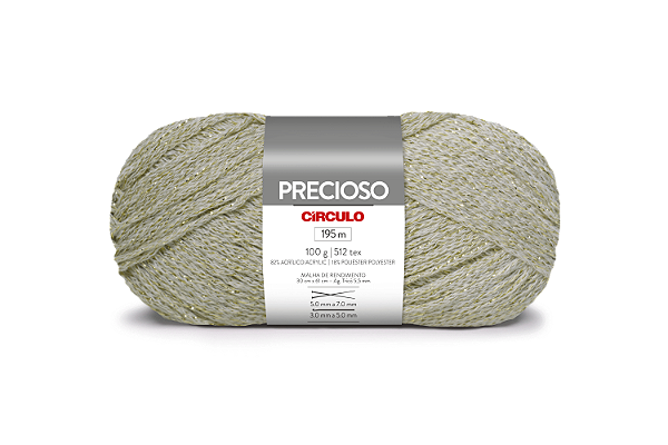 Fio Precioso Cor 1719 Creme de Manteiga Com 195 Metros Círculo