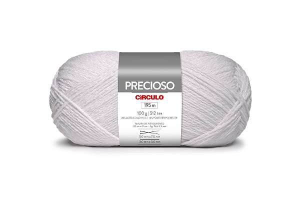Fio Precioso Cor 8001 Branco Com 195 Metros Círculo