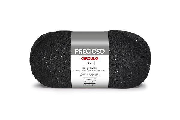 Fio Precioso Cor 8990 Preto Com 195 Metros Círculo