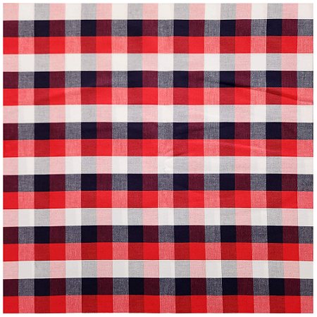 Tecido Tricoline Xadrez 200420 Cor 02 Algodão 50cm x 150cm Caldeiras