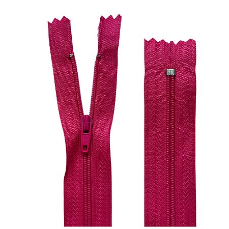Ziper Nylon Fixo 18 cm Cor 312 Pink Com 10 Unidades Nybc