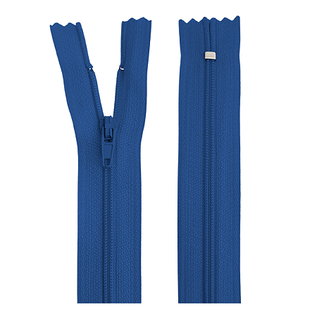 Ziper Nylon Fixo 18 cm Cor 207 Azul Royal Com 10 Unidades Nybc