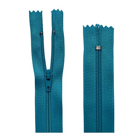 Ziper Nylon Fixo 18 cm Cor 199 Azul Turquesa Com 10 Unidades Nybc