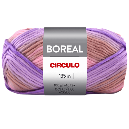Fio Lã Boreal  100g Cor 9611 Com 135 Metros Círculo