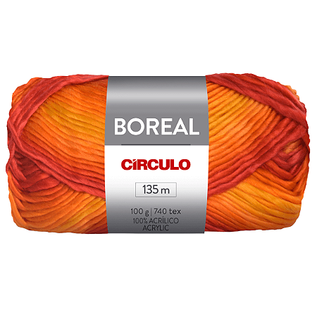 Fio Lã Boreal 100g Cor 9882 Com 135 Metros Círculo