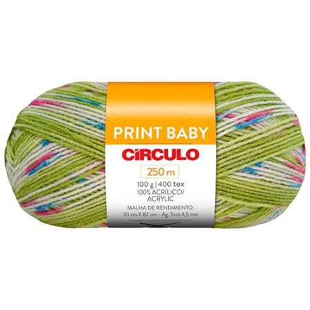 Fio Print Baby Cor 9723 Com 250 Metros Círculo
