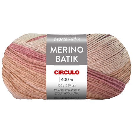 Fio Merino Batik Cor 9002 Com 400 Metros Círculo