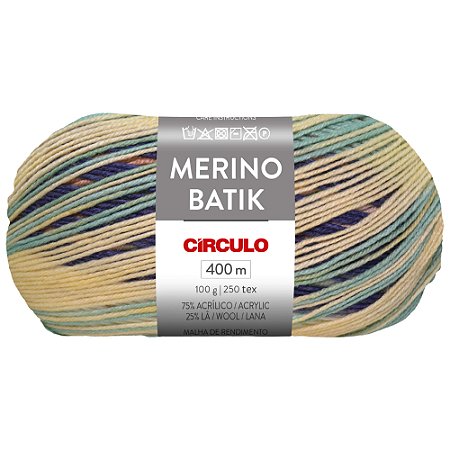 Fio Merino Batik Cor 9549 Com 400 Metros Círculo