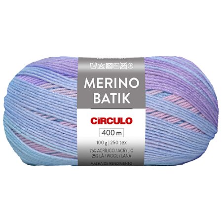 Fio Merino Batik Cor 9556 Com 400 Metros Círculo