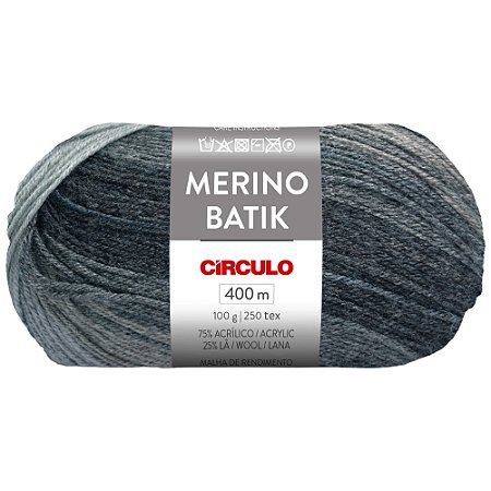 Fio Merino Batik Cor 9919 Com 400 Metros Círculo