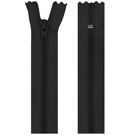 Zíper Nylon Fixo 15cm Com 10un Cor 0301 Cinza Grafite ZR