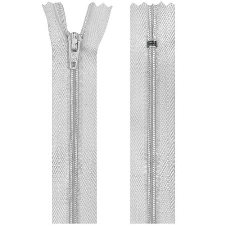 Zíper Nylon Fixo 15cm Com 10un Cor 0501 Branco ZR