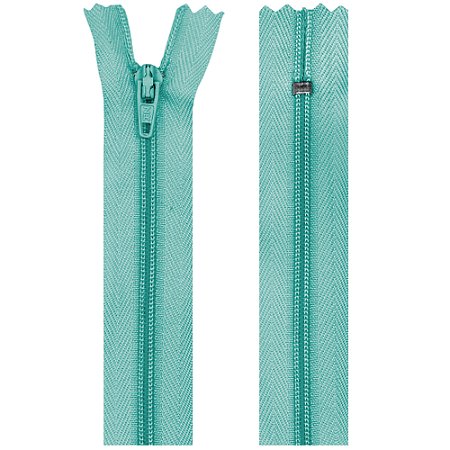 Zíper Nylon Fixo 15cm Com 10un Cor 0533 Verde Claro ZR