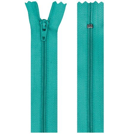 Zíper Nylon Fixo 15cm Com 10un Cor 0548 Verde Médio ZR