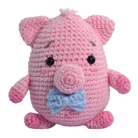 Kit Amigurumi Coleção Fazendinha Modelo Porquinho Círculo