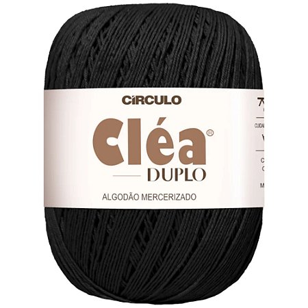 Linha Cléa Duplo Cor 8990 Preto 150g Com 508 Metros Círculo
