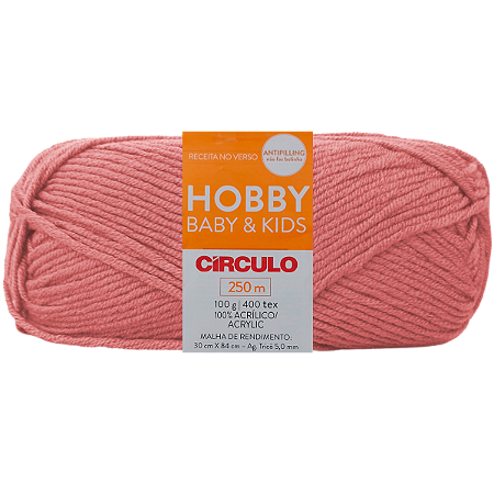 Fio Hobby Baby e Kids Cor 3390 Quartzo 100GR Com 250 Metros Círculo