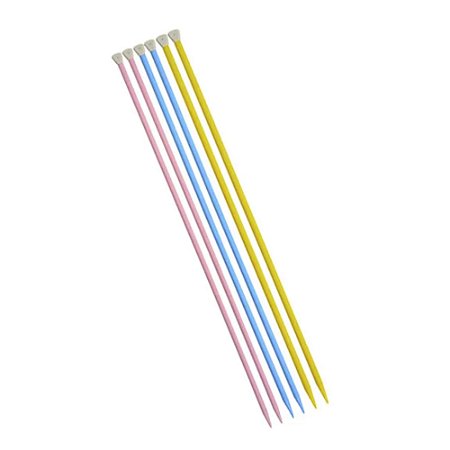 Agulha Para Tricô 5mm a 6mm 100% Plástico 35cm Círculo