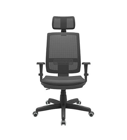 Cadeira Brizza Presidente Braços 3D PP Tela BackPlax com Apoio