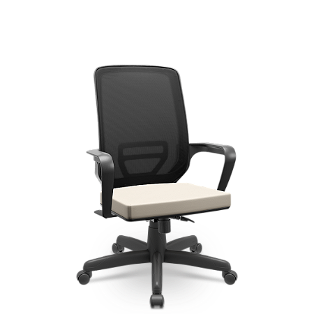 Cadeira Adrix Presidente RelaxSystem Base Standart Rodizios PP Sem Apoio