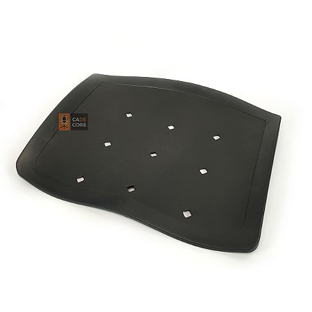 Assento em Plastico Preto Ergoplax Iso Polipropileno Fixo