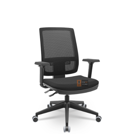 Cadeira Brizza Tela 3D BackPlax Piramidal Sem Apoio NR17 Plax