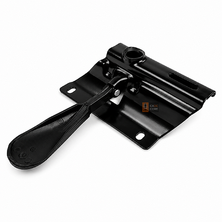 Flange Mecanismo Fixo Para Cadeira Escritório Secretária 12,5x12,5 Aço Plaxmetal Preto