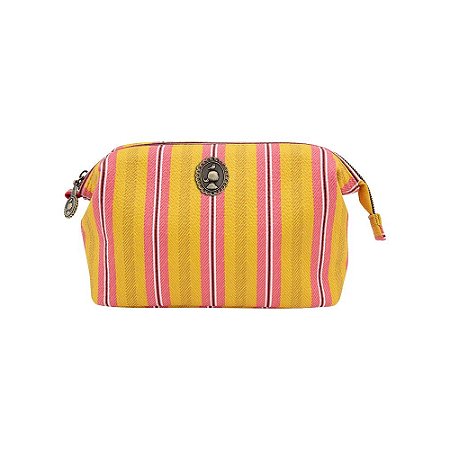 Necessaire Pequena Blurred Lines Amarelo - Bags Collection