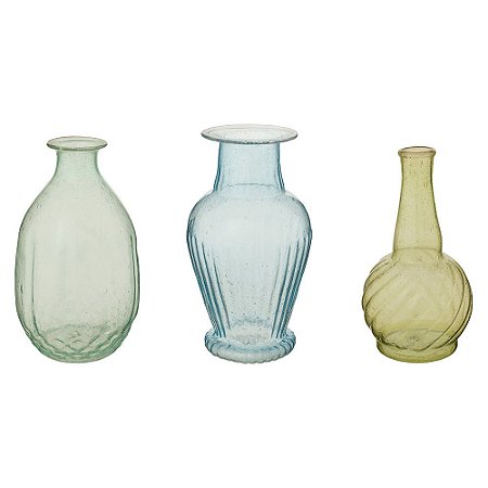 Set/3 Mini Vasos 18 Azul/Verde - Home Accessories