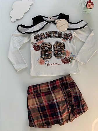 Conjunto Blusa e Shorts Saia Bambollina