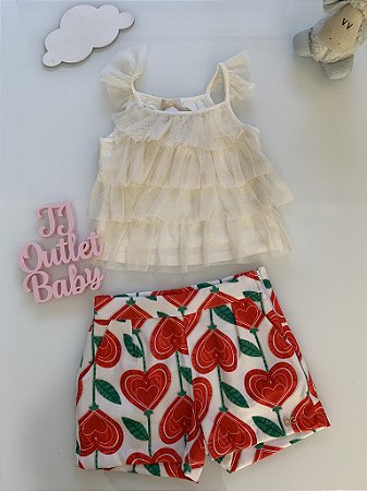 Conjunto Blusa e Shorts Luluzinha