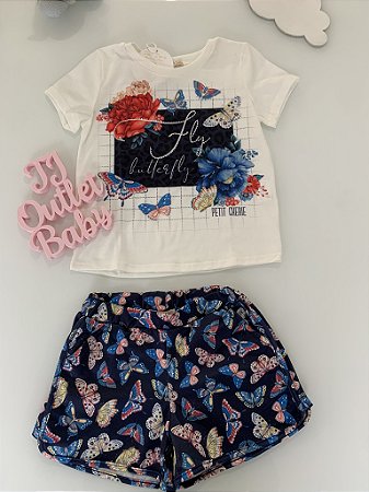 Conjunto Blusa e Shorts Petit Cherie
