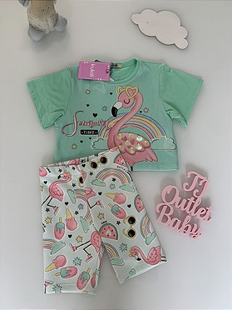 Conjunto Blusa e Shorts Kukiê