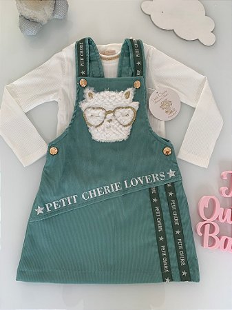Conjunto Salopete e Blusa Petit Cherie